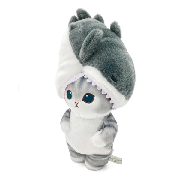 MOFUSAND PETTAMA PLUSH TOY (BITING) SHARK MEOW GREY