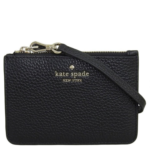 KATE SPADE LEILA SMALL CARD HOLDER WRISTLET BLACK KH789