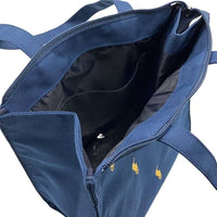 POLO RALPH LAUREN TOTE BAG WITH ZIP NAVY BLUE