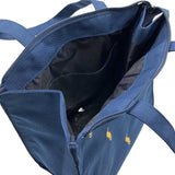 POLO RALPH LAUREN TOTE BAG WITH ZIP NAVY BLUE