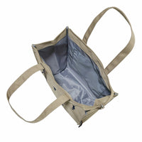 POLO RALPH LAUREN TOTE BAG WITH ZIP BEIGIE