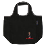 POLO RALPH LAUREN TOTE HANDBAG EMBROIDERED BEAR LOGO TOP ZIP BLACK