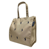 POLO RALPH LAUREN TOTE BAG WITH ZIP BEIGIE