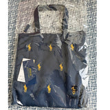 POLO RALPH LAUREN TOTE BAG WITH ZIP NAVY BLUE