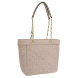 KATE SPADE - SPADE FLOWER QUILTED FABRIC MEDIUM TOTE KK156 NUDE COZY GREY