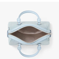 KATE SPADE MADISON STUDDED DENIM SMALL DOLLY DUFFLE CROSSBODY LIGHT BLUE KK204