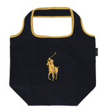 POLO RALPH LAUREN ECO BAG BLACK CHECK SOULDER BAG POLO DESIGN