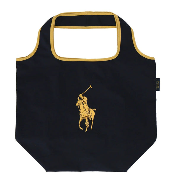 POLO RALPH LAUREN ECO BAG BLACK CHECK SOULDER BAG POLO DESIGN