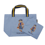 POLO RALPH LAUREN TOTE BAG INCLUDE SMALL POUCH 2 IN ONE LIGHT BLUE BEAR