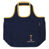 POLO RALPH LAUREN TOTE HANDBAG EMBROIDERED BEAR LOGO TOP ZIP BLUE