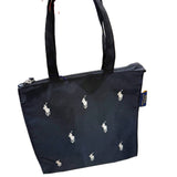 POLO RALPH LAUREN TOTE BAG WITH ZIP BLACK