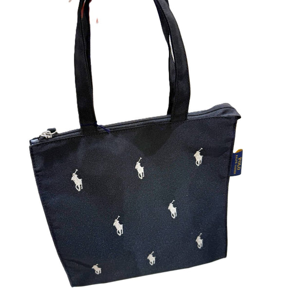 POLO RALPH LAUREN TOTE BAG WITH ZIP BLACK