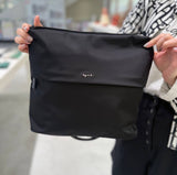 AGNES B CROSSBODY TRAVEL BAG  FROM JAPAN NYLON BAG N566VN01 BLACK BOUTIQUE COLLECTION