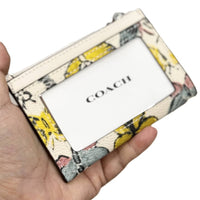 COACH MINI SKINNY ID CASE WITH BUTTERFLYPRINT CAR22 BEIGE