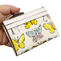 COACH MINI SKINNY ID CASE WITH BUTTERFLYPRINT CAR22 BEIGE