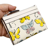 COACH MINI SKINNY ID CASE WITH BUTTERFLYPRINT CAR22 BEIGE