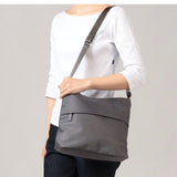 AGNES B CROSSBODY TRAVEL BAG  FROM JAPAN NYLON BAG N566VN01 GREY BOUTIQUE COLLECTION