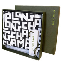 LONGCHAMP BOXED LE PLIAGE CANVAS LEATHER MEN’S WALLET L3508 HPZ 576 LGP WHITE
