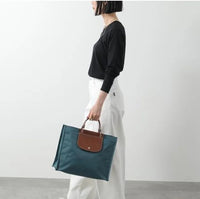 LONGCHAMP LE PLIAGE LARGE TOTE BAG CABAS CANVAS 10306 HGH 291 EUCALYPTUS GREEN