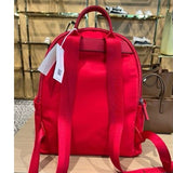 TORY BURCH ELLA MEDIUM NYLON BACKPACK 88368 BRILLIANT RED