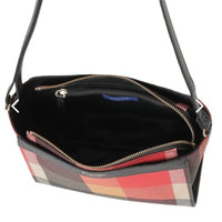 BLUE LABEL CRESTBRIDGE CHECK CROSSBODY BAG 5511240116 BLACK RED
