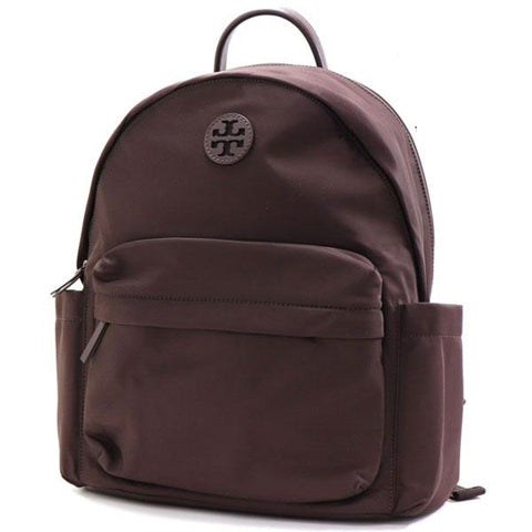 TORY BURCH ELLA MEDIUM NYLON BACKPACK 88368 TEMPRANILLO BURGUNDY