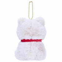 MOFUSAND FROM JAPAN MOFUSAND TEDDY BEAR PLUSH CHAIN WHITE BAG CHARM