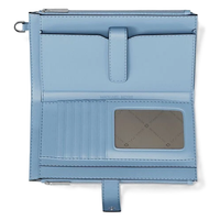 MICHAEL KORS WOMEN'S JET SET LARGE OMBRÉ SIGNATURE LOGO WRISTLET 35R5STVW3V LIGHT SKY / LT SKY