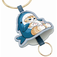 MOFUSAND FROM JAPAN MOFUSAND 3 CONSECUTIVE SHOULDER POUCH (SHARK NYAN)