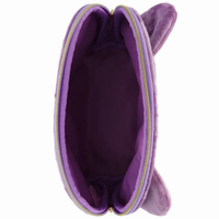 MOFUSAND FROM JAPAN MOFUSAND RIBBON SERIES - FLUFFY MAKE UP POUCH / PENCIL CASE (PURPLE)