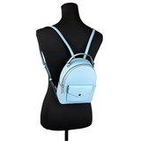 KATE SPADE NEW YORK SMOKY BLUE SCHUYLER MINI BACKPACK K8702 SAFFIANO LEATHER