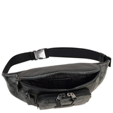 COACH TRACK BELT BAG IN SIGNATURE CANVAS CHARCOAL/BLACK C3765