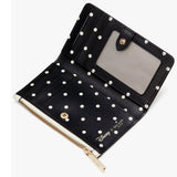 KATE SPADE X DISNEY MINNIE SMALL SLIM BIFOLD WALLET PARCHMENT CREAM  KG660