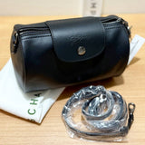 LONGCHAMP LE PLIAGE XTRA XS CROSSBODY BAG FULL LEATHER 10255 987 001 BLACK