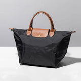 LONGCHAMP CLASSIC  LE PLIAGE MEDIUM SHORT HANDLE SHOPPING BAG 1623 089 001 BLACK