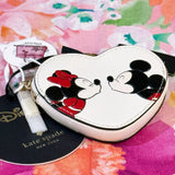 KATE SPADE X DISNEY MINNIE & MICKEY 3D COIN PURSE CASE POUCH KG657