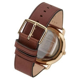 COACH BOXED  MEN'S ELLIOT SADDLE CALFSKIN QUARTZ WATCH 14602646 GOLD 41 MM