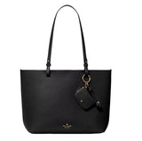 KATE SPADE TESSA TOTE BAG WITH POUCH CHARM IN  KO464 BLACK
