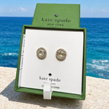 KATE SPADE BOXED  BRIGHT IDEAS STUD EARRINGS CRYSTAL