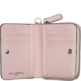 KARL LAGERFELD L5GNO6EI SMALL ZIP WALLET WRISTLET PINK