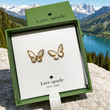 KATE SPADE BOX BUTTERFLY ALL A FLUTTER MOP PEARL EARRING O0RU1389