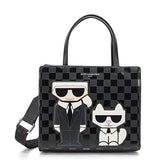 KARL LAGERFELD PARIS MAYBELLE SATCHEL CROSSBODY BAG BLACK L5GDP8BJ