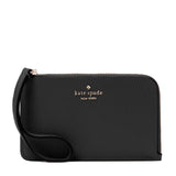 KATE SPADE LUCY SMALL CARD HOLDER WRISTLET  BLACK KM461