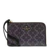 KATE SPADE SMALL WRISTLET LUCY SPADE FLOWER  WRISTLET KH614 BLACK