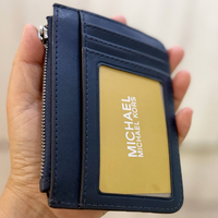 MICHAEL KORS JET SET TRAVEL SMALL QUILTED COIN POUCH 35R5STVP1V NAVY