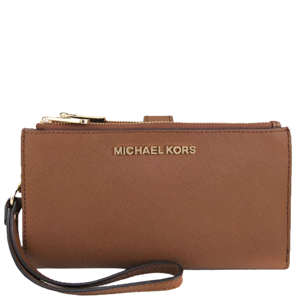 MICHAEL KORS JET SET TRAVEL DOUBLE ZIP WRISTLET PHONE WALLET 35F8GTVW0L LUGGAGE