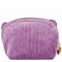 MOFUSAND FROM JAPAN MOFUSAND RIBBON SERIES - FLUFFY MAKE UP POUCH / PENCIL CASE (PURPLE)