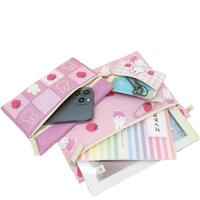 MIFFI FROM JAPAN MIFFY STRAWBERRY TRIPLE FLAT POUCH SET