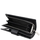 MICHAEL KORS JET SET MEDIUM FLORAL PRINT BI-FOLD WALLET BLACK 35S5STVF6Y