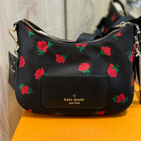 KATE SPADE CHELSEA ROSE TOSS PRINTED CROSSBODY KE437 FLOWER + EXTRA POUCH